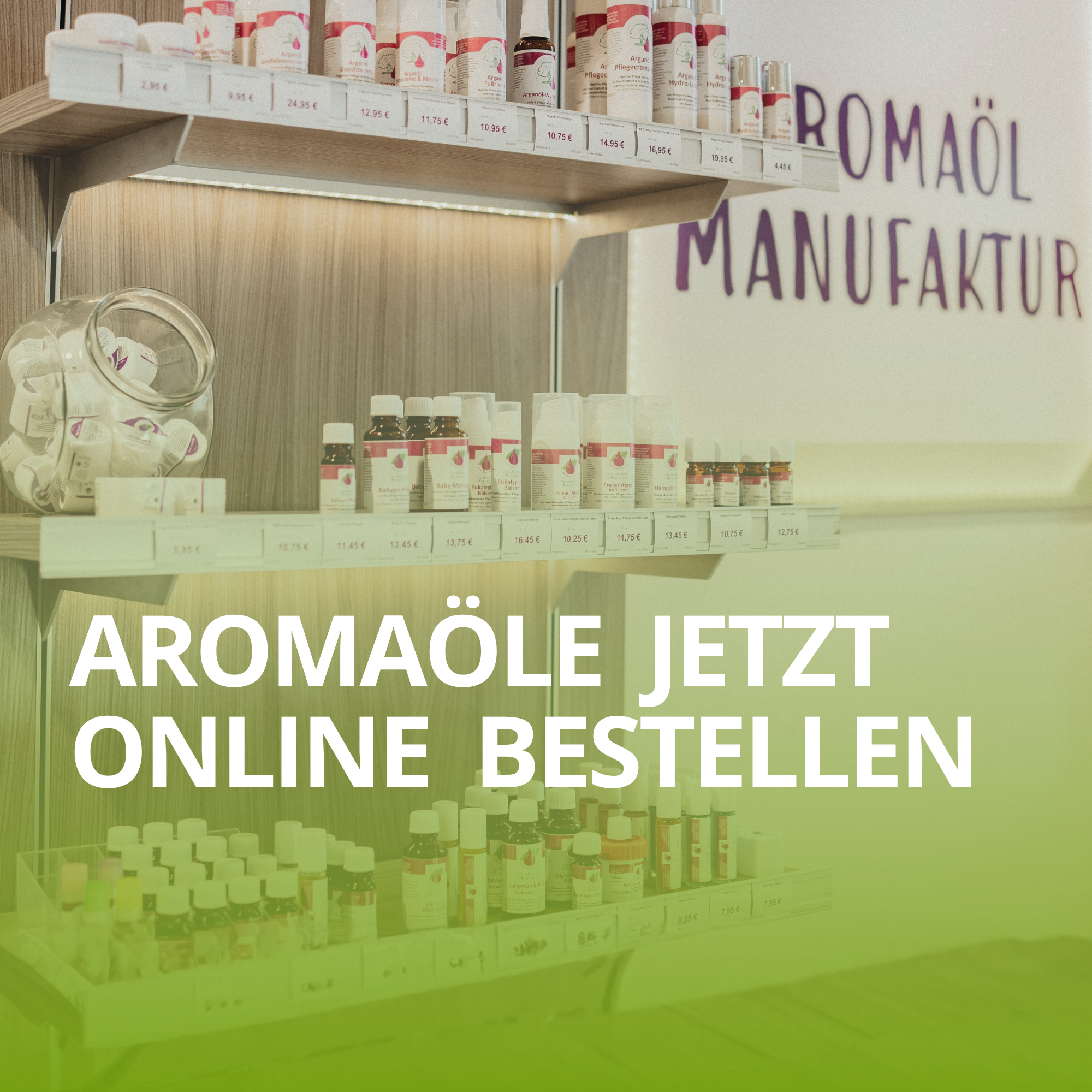 Aromaölmanufaktur Onlineshop mit hochwertigen Aromaölen und Naturkosmetik